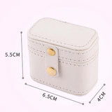 Mini Jewelry Organizer Display Travel Jewelry Case Box Earrings Ring Storage Box