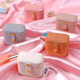 Mini Jewelry Organizer Display Travel Jewelry Case Box Earrings Ring Storage Box