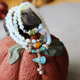 6mm Moonstone Bracelets Protein Gourd Pendant Female Bracelets