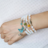 6mm Moonstone Bracelets Protein Gourd Pendant Female Bracelets