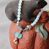 6mm Moonstone Bracelets Protein Gourd Pendant Female Bracelets
