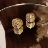Minimalist Ins Style Metal Earrings All-match Temperament