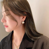 Minimalist Ins Style Metal Earrings All-match Temperament