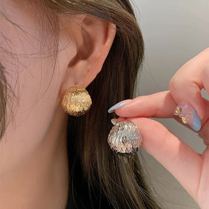 Minimalist Ins Style Metal Earrings All-match Temperament