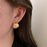 Minimalist Ins Style Metal Earrings All-match Temperament