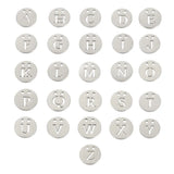 Mirror Polish Stainless Steel 26 A-Z Initials Alphabet Charm
