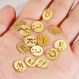 Mirror Polish Stainless Steel 26 A-Z Initials Alphabet Charm