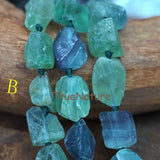 Raw Crystal Loose Beads Block Nugget Shape Mixed Crystal Full Strands 18*21mm