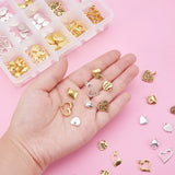 Mixed DIY Jewelry Findings Love Heart Charms For Bracelet Necklace Pendant