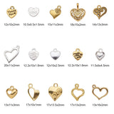 Mixed DIY Jewelry Findings Love Heart Charms For Bracelet Necklace Pendant
