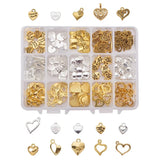 Mixed DIY Jewelry Findings Love Heart Charms For Bracelet Necklace Pendant
