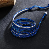 Mixed Stones Crystal Beads Wrap Bracelet