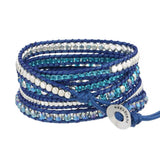 Mixed Stones Crystal Beads Wrap Bracelet