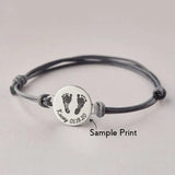Mom Gift Baby Footprint Bracelet First Time Mom Gift