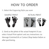 Mom Gift Baby Footprint Bracelet First Time Mom Gift