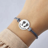 Mom Gift Baby Footprint Bracelet First Time Mom Gift