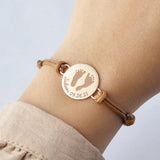 Mom Gift Baby Footprint Bracelet First Time Mom Gift