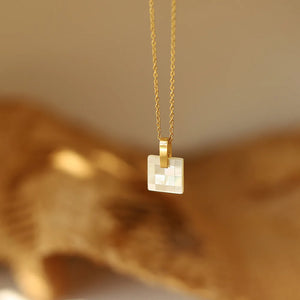 Shell Pendant Necklace Choker Jewelry Golden Stainless Steel for Women
