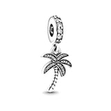 Family Tree Silver Bead Bracelet Charm