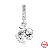 Family Tree Silver Bead Bracelet Charm