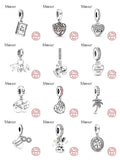 Family Tree Silver Bead Bracelet Charm