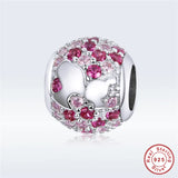 925 Silver Colorful Zircon Bead Bracelet Charm Jewelry