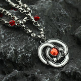 Game of Thrones Rhaenyra Targaryen Red Ruby Necklace Vintage Jewelry