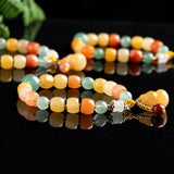 Quartzite Jade Luck Beads Bracelet Women Gift
