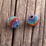 Crystal Beads 1.6cm Charm Links Pendant for DIY Making Jewelry