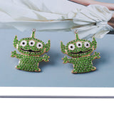 Multi-eye Monster Earrings for Women Cartoon Anime Jewelry