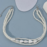 Heart-shaped Choker Star Pearl Chain Set Necklace Women Choker
