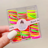 Cartoon Hair Rope Set for Kids, Birthday Gift Headwear Rubber Band