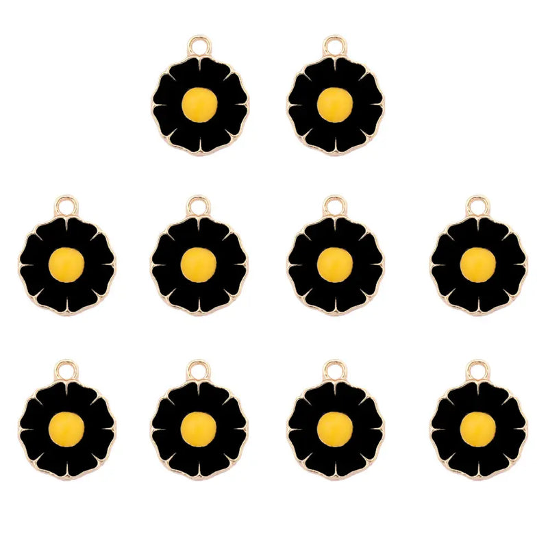 Daisy Charms Pendant Flower Pendants Bulk DIY Earrings Jewelry