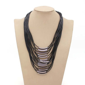 Multilayer Necklace Jewelry Women's Glamour Chain Tassel Clavicle Necklaces