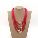 Multilayer Necklace Jewelry Women's Glamour Chain Tassel Clavicle Necklaces