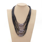 Multilayer Necklace Jewelry Women's Glamour Chain Tassel Clavicle Necklaces