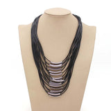 Multilayer Necklace Jewelry Women's Glamour Chain Tassel Clavicle Necklaces