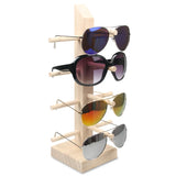 Wood Sunglass Display Rack Shelf Organizer Glasses Showcase