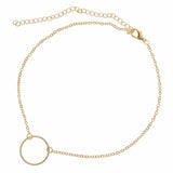 Leaf Sequins Circle Chain Clavicle Necklace Collares Bijoux For Women