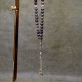 Muslim Taisibiha 33 rosary Agate beads 10mm Old type Taupe dragon agate beads