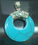 NATURAL Turquoise NECKLACE GEMSTONE PENDANT