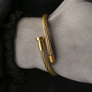 Stainless Steel Men's Rope Bracelet