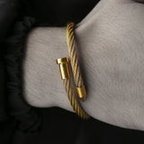 Stainless Steel Men's Rope Bracelet