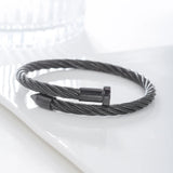 Stainless Steel Men's Rope Bracelet