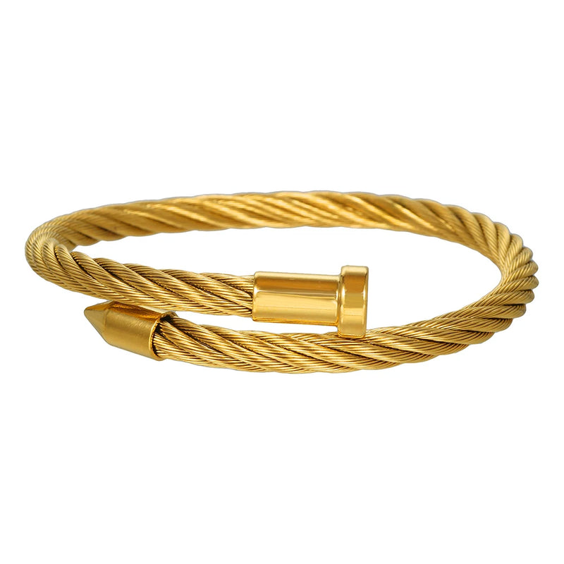 Stainless Steel Men's Rope Bracelet