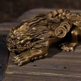National Tide Brass Lion Head Pixiu Tianlu Pendant, Blessing Gift for Men