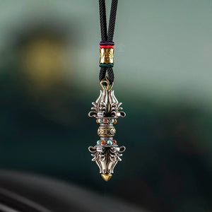 National Tide Retro Vajra Car Pendant Necklace Charm