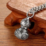 National Style Gourd Pendant Hollow Retro Couple Necklace Pendant