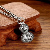 National Style Gourd Pendant Hollow Retro Couple Necklace Pendant