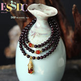 4mm Garnet Multi-layer Bracelet Pendant Jewelry